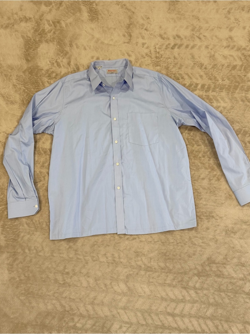 Maharaja's Taj Intercontinental Hotel Bombay Men's Light Blue Button-Up Dress